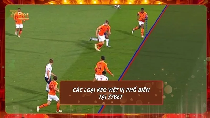 Các loại kèo việt vị phổ biến tại 77bet